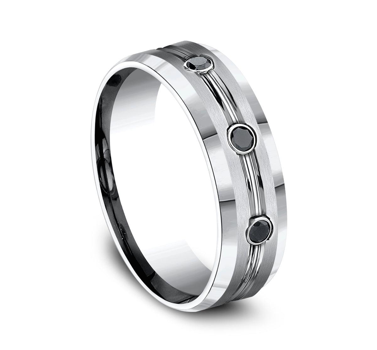 THE SABER 7.5mm Cobalt White Benchmark men's wedding band
