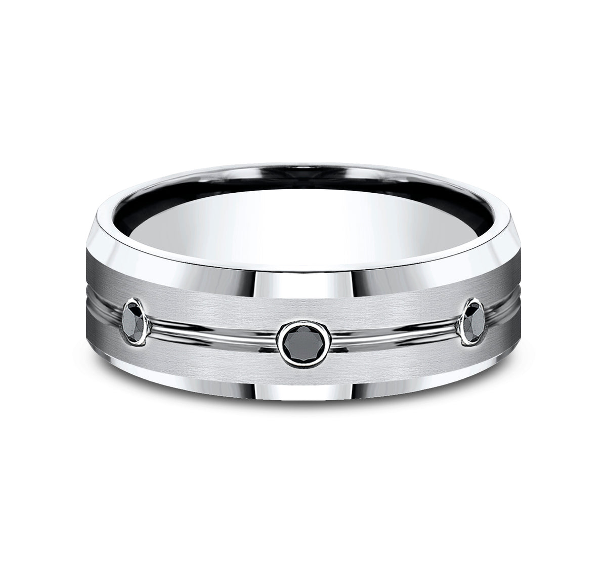 THE SABER 7.5mm Cobalt White Benchmark men's wedding band