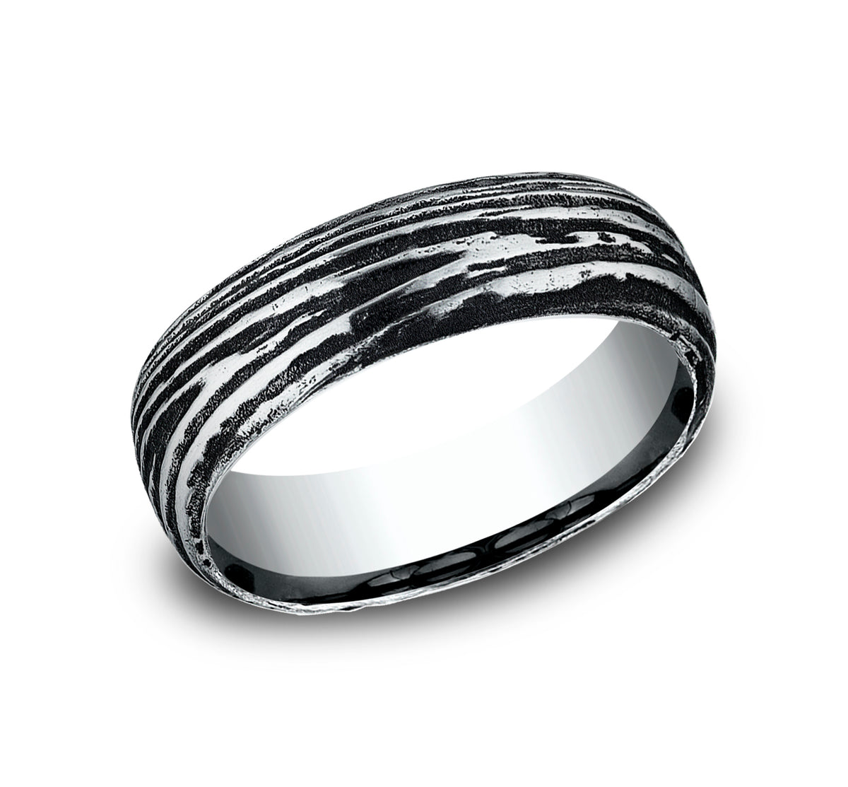 THE LARCH 7.5mm Cobalt Black Benchmark men's wedding band