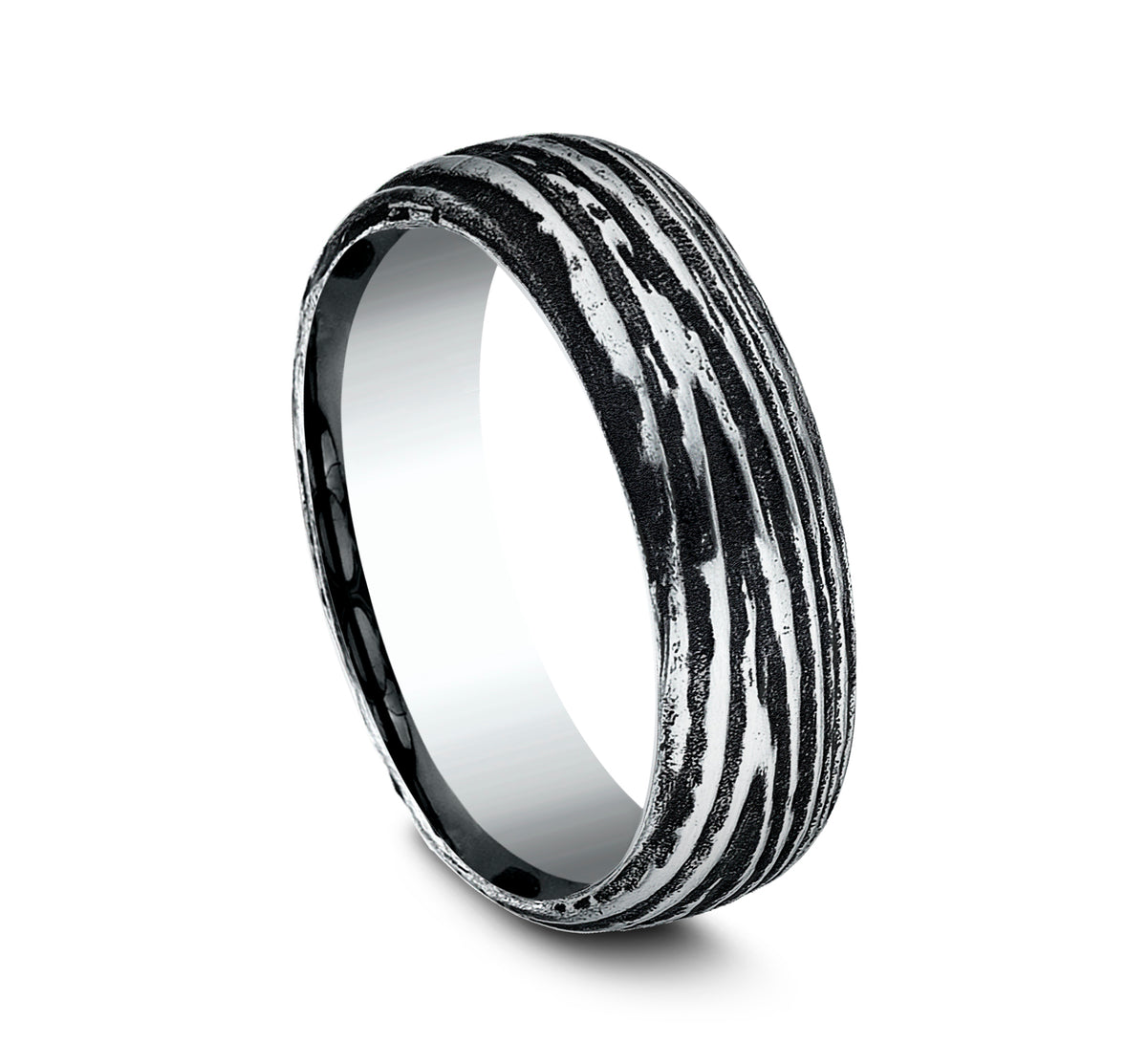 THE LARCH 7.5mm Cobalt Black Benchmark men's wedding band