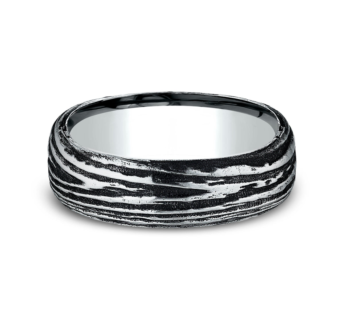 THE LARCH 7.5mm Cobalt Black Benchmark men's wedding band