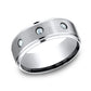 THE CARTER 8mm Cobalt White Benchmark men's wedding band