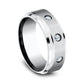 THE CARTER 8mm Cobalt White Benchmark men's wedding band