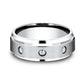 THE CARTER 8mm Cobalt White Benchmark men's wedding band