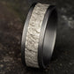 THE VESUVIUS 8mm Tantalum Grey/14K White Benchmark men's wedding band