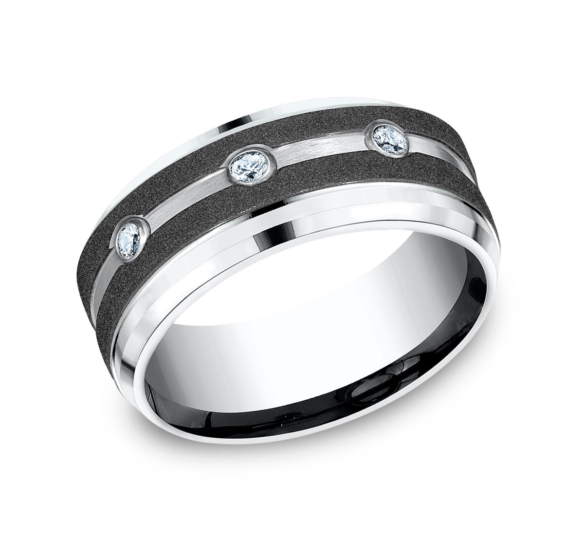 THE ARCHITECT 9mm Cobalt White Benchmark men's wedding band