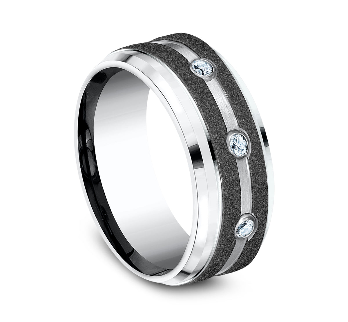 THE ARCHITECT 9mm Cobalt White Benchmark men's wedding band
