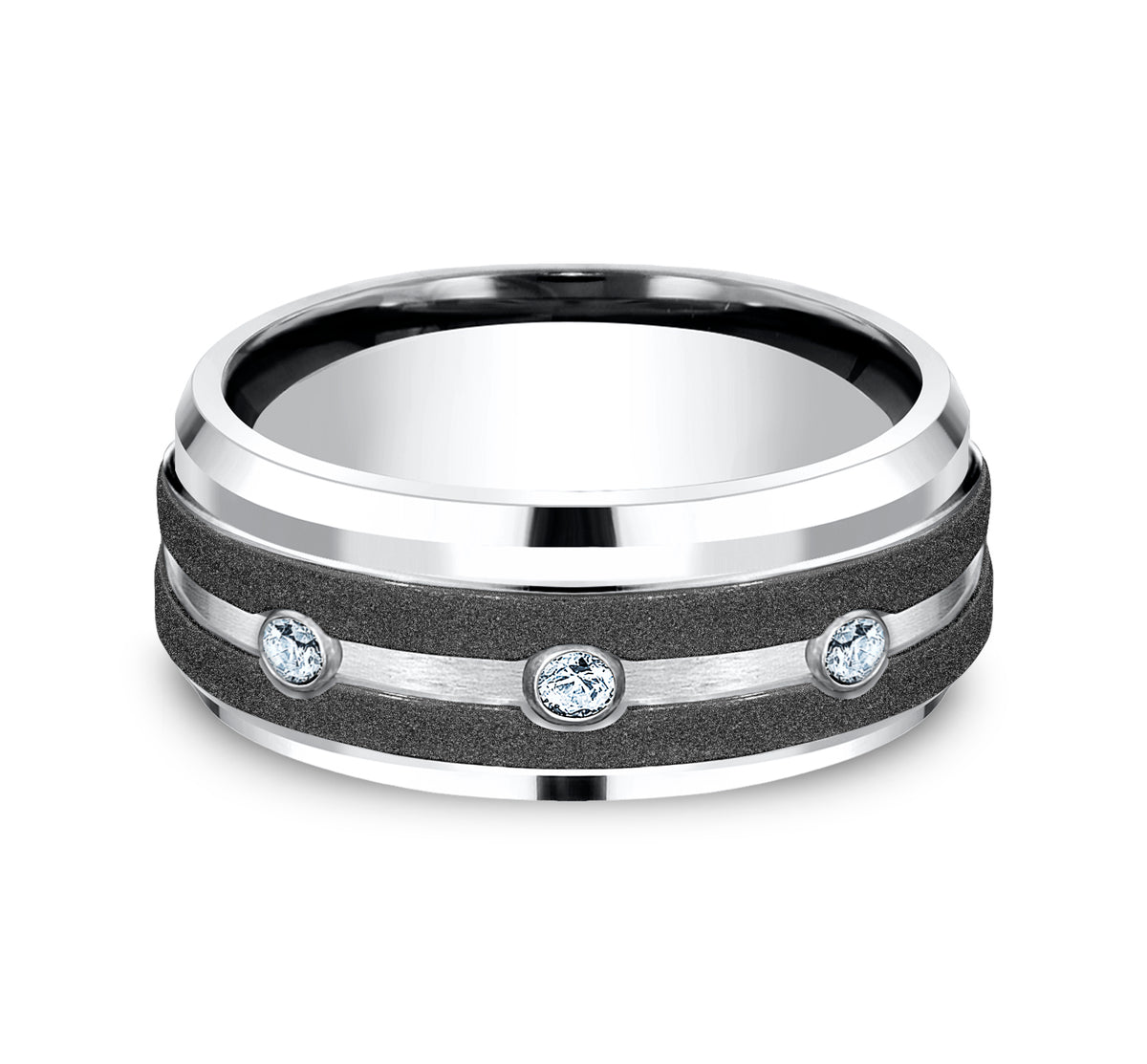THE ARCHITECT 9mm Cobalt White Benchmark men's wedding band