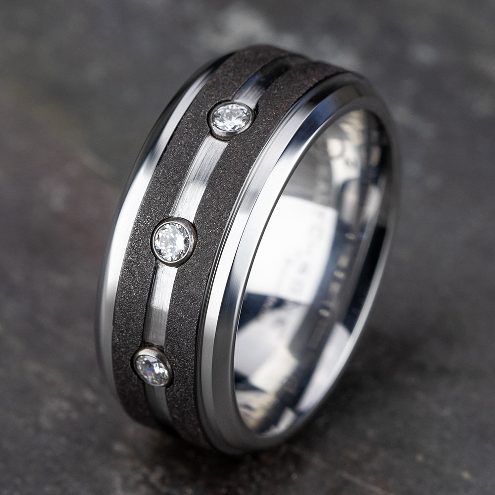 THE ARCHITECT 9mm Cobalt White Benchmark men's wedding band
