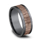 THE ALDER 8mm Tantalum Grey/14K Rose Benchmark men's wedding band
