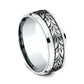 THE BALI 8mm 14K White Benchmark men's wedding band