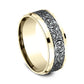 THE CONTESSA 8mm 14K Yellow/White Benchmark men's wedding band