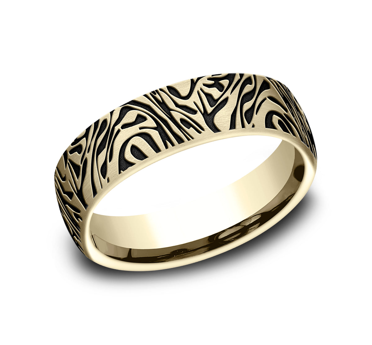 THE SAMURAI 6.5mm 14K Yellow Benchmark men's wedding band