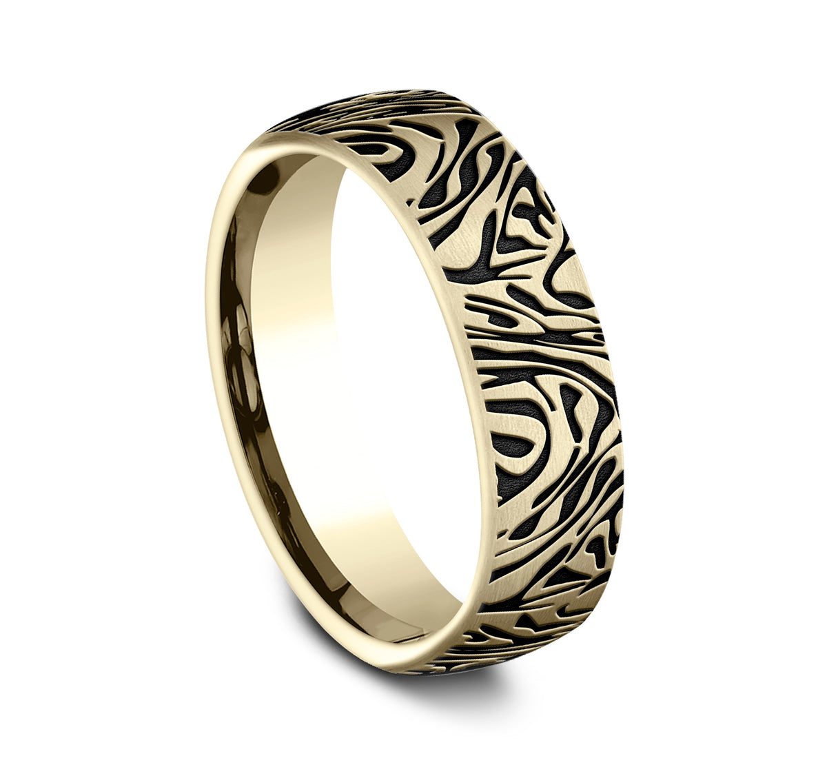 THE SAMURAI 6.5mm 14K Yellow Benchmark men's wedding band