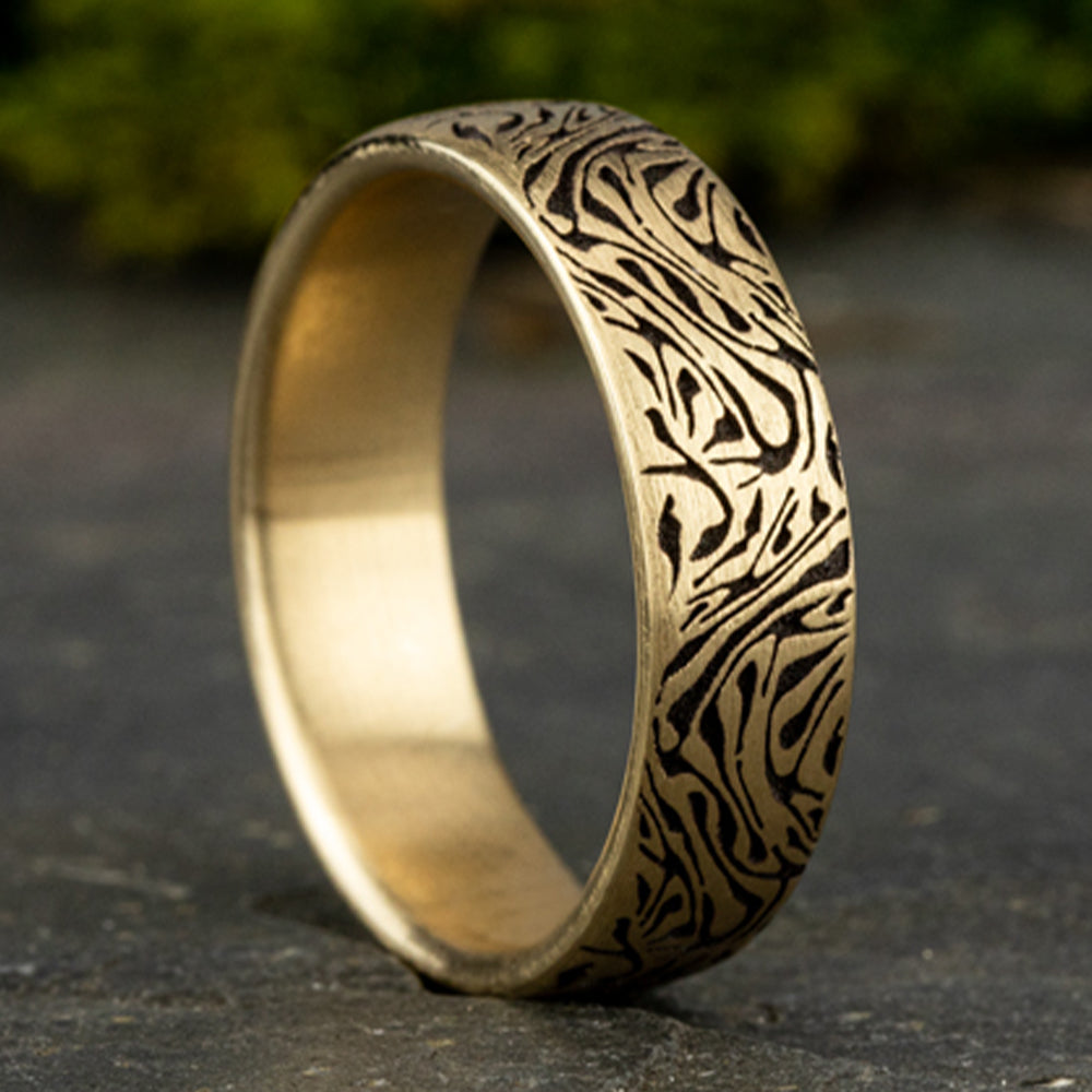 THE SAMURAI 6.5mm 14K Yellow Benchmark men's wedding band