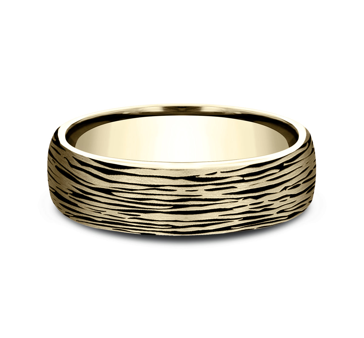THE ROWAN 6.5mm 14K Yellow Benchmark men's wedding band
