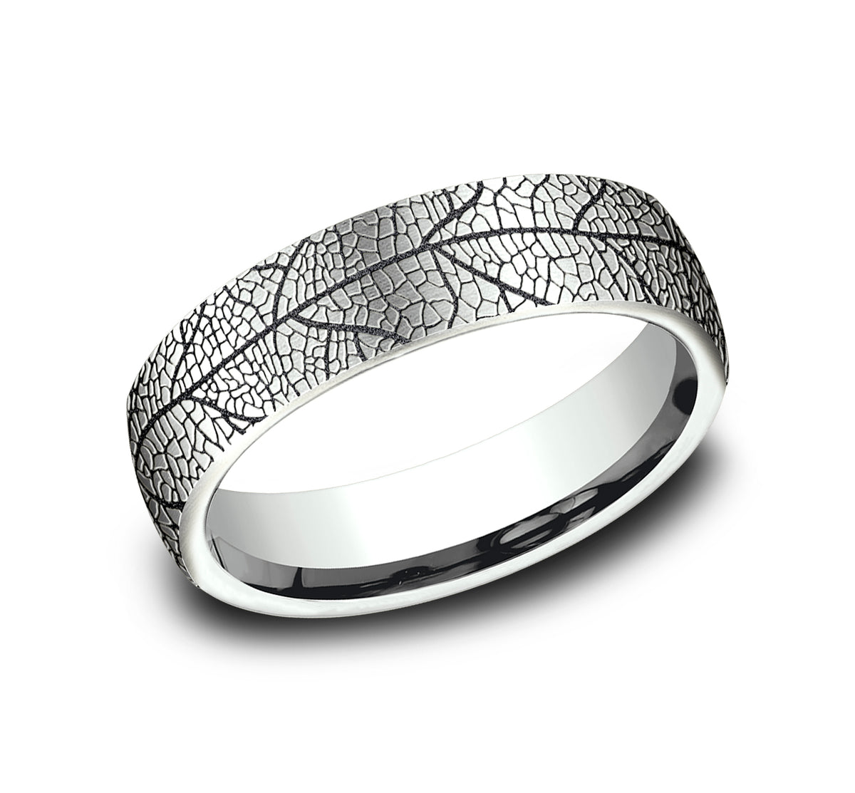 THE BERKSHIRE 6.5mm 14K White Benchmark men's wedding band