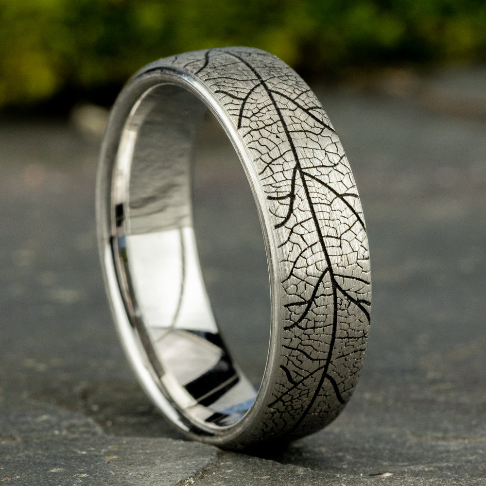 THE BERKSHIRE 6.5mm 14K White Benchmark men's wedding band