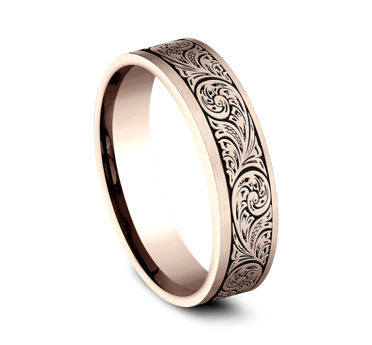 THE INQUISITOR 6mm 14K Rose Benchmark men's wedding band