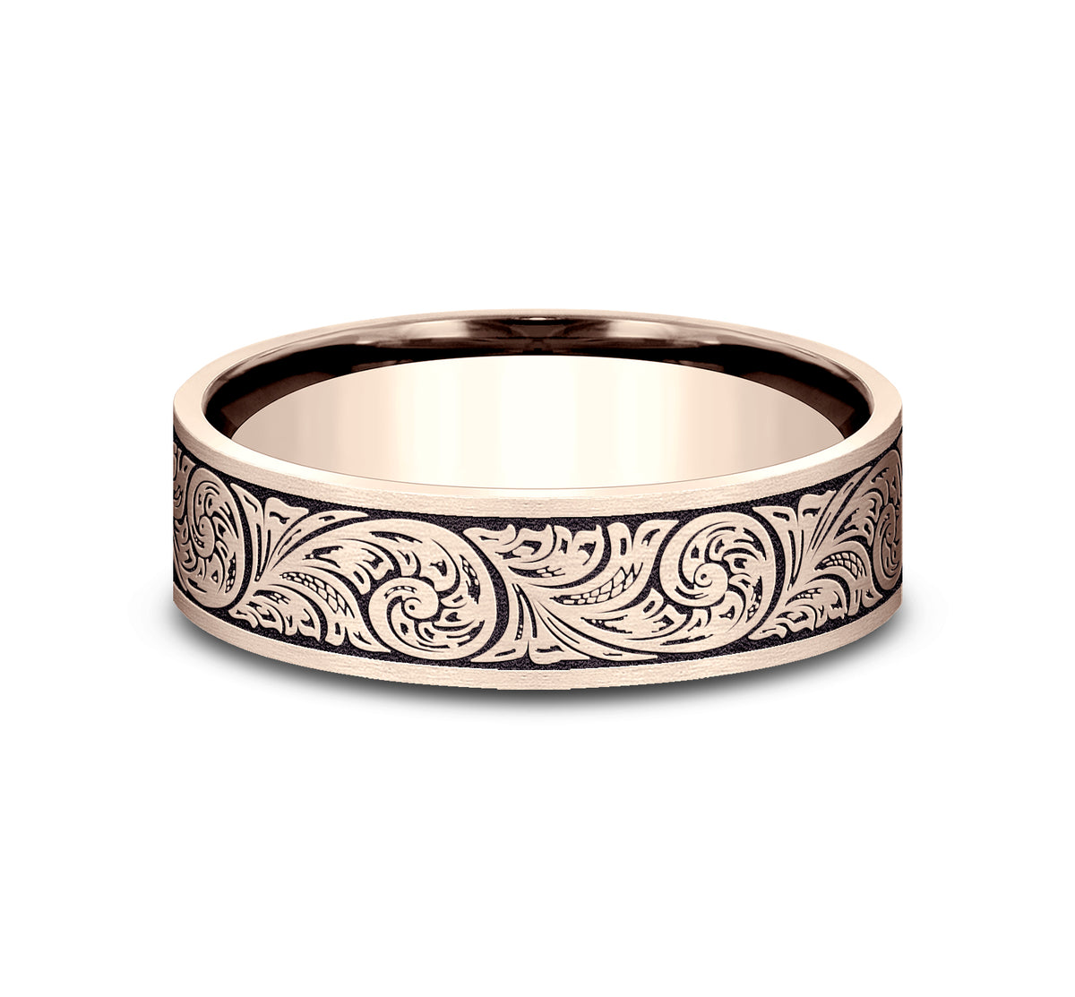 THE INQUISITOR 6mm 14K Rose Benchmark men's wedding band
