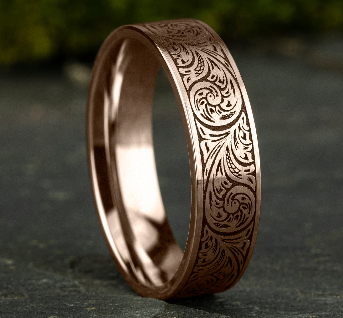 THE INQUISITOR 6mm 14K Rose Benchmark men's wedding band