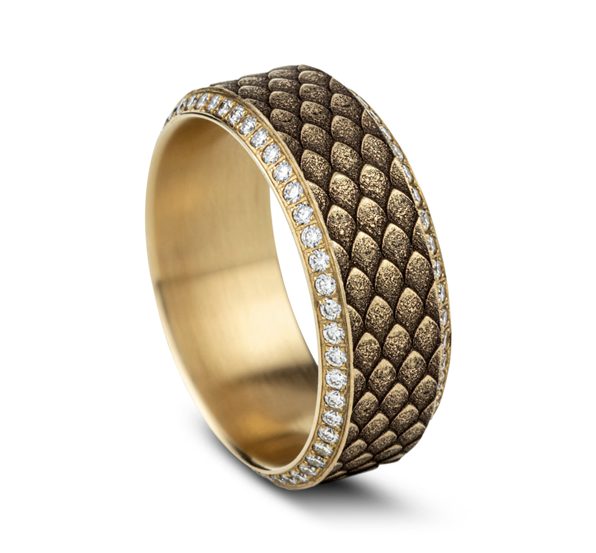 THE VISERION 9mm 14K Yellow Benchmark men's wedding band