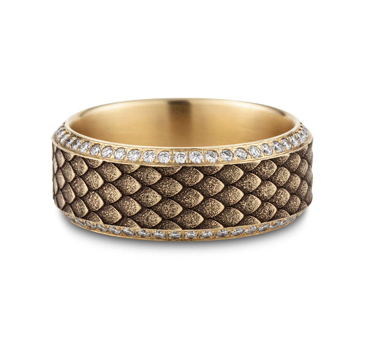 THE VISERION 9mm 14K Yellow Benchmark men's wedding band