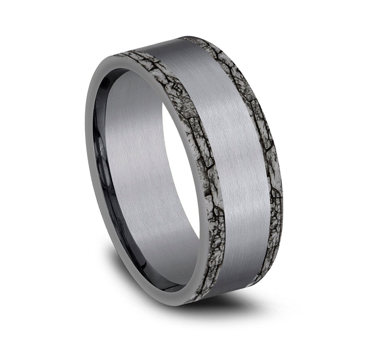 THE HADRIAN 7mm Tantalum Grey Benchmark men's wedding band