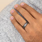 THE HADRIAN 7mm Tantalum Grey Benchmark men's wedding band
