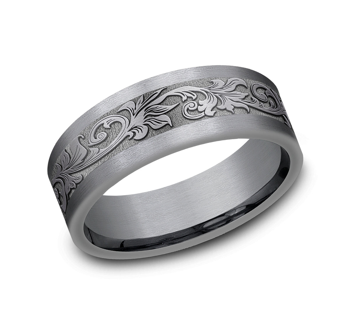 THE ROYAL 7mm Tantalum Grey Benchmark men's wedding band