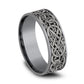 THE BERGEN 7.5mm Tantalum Grey/Grey-Black Titanium Benchmark men's wedding band