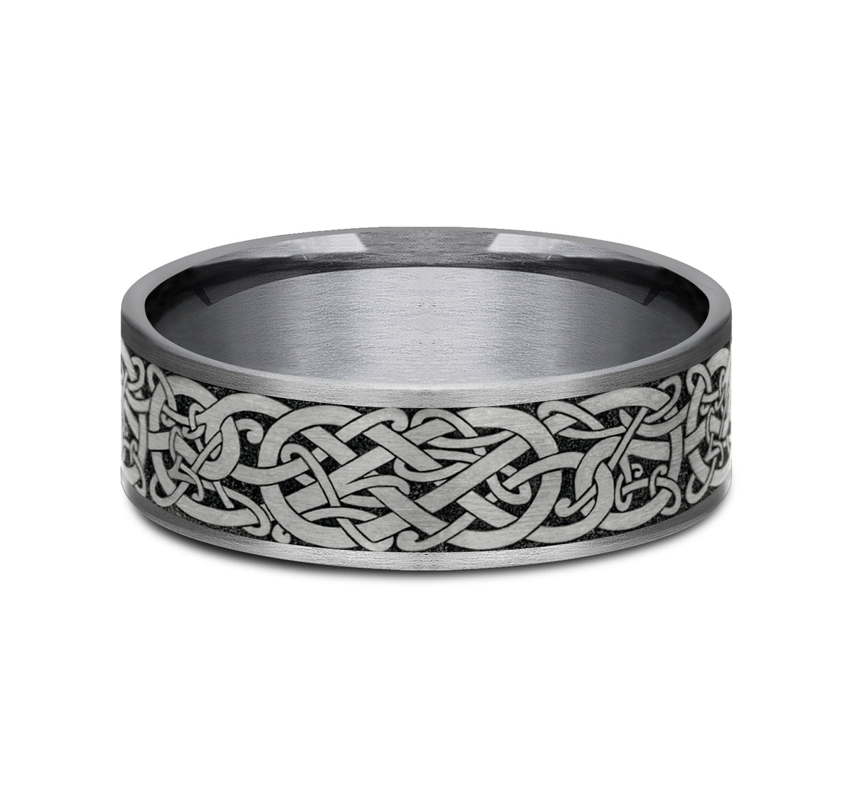 THE BERGEN 7.5mm Tantalum Grey/Grey-Black Titanium Benchmark men's wedding band