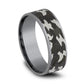 THE REBEL 7.5mm Tantalum Grey/Dark Benchmark men's wedding band