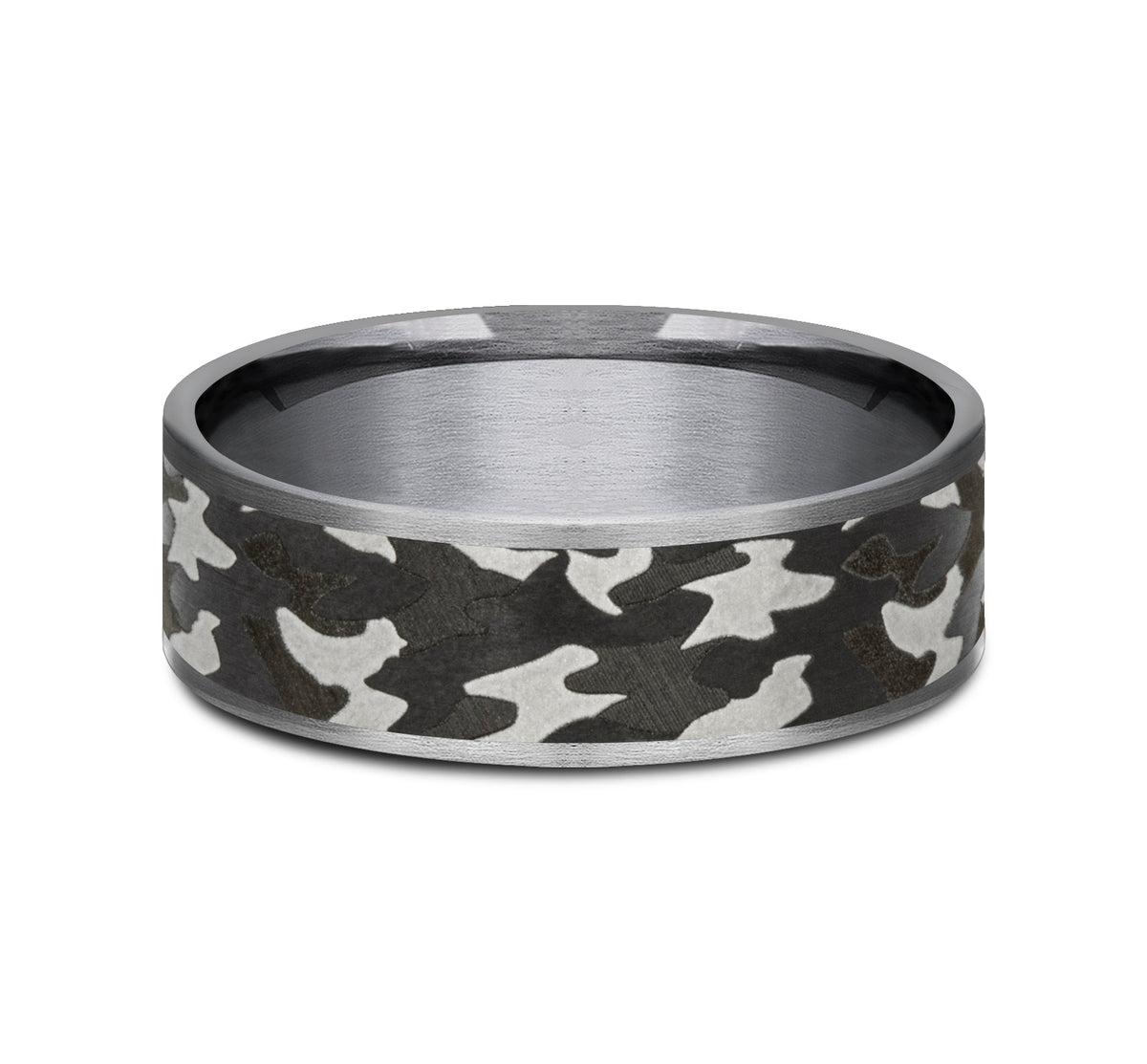 THE REBEL 7.5mm Tantalum Grey/Dark Benchmark men's wedding band