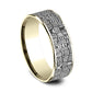THE BASKET WEAVE 7.5mm 14K Yellow/Tantalum Dark Benchmark men's wedding band
