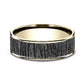 THE HAZEL 7.5mm 14K Yellow/Tantalum Grey Benchmark men's wedding band