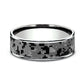 THE DIGITAL CAMO 7.5mm 14K White/Tantalum Grey Benchmark men's wedding band