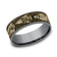 THE ARROWHEAD 7.5mm Tantalum Grey/14K Yellow Benchmark men's wedding band