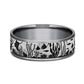 THE OCEAN 7.5mm Tantalum Grey/Grey-Black Titanium Benchmark men's wedding band