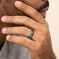 THE OCEAN 7.5mm Tantalum Grey/Grey-Black Titanium Benchmark men's wedding band