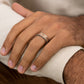 THE PRINCE 6.5mm 14K White/Rose Benchmark men's wedding band