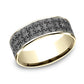 THE PUZZLE 7.5mm 14K Yellow/Tantalum Grey Benchmark men's wedding band