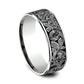 THE EMBASSY 7.5mm 14K White/Tantalum Grey Benchmark men's wedding band