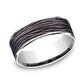 THE DRYAD 7.5mm 14K White/Black Titanium Benchmark men's wedding band