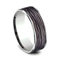 THE DRYAD 7.5mm 14K White/Black Titanium Benchmark men's wedding band