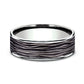 THE DRYAD 7.5mm 14K White/Black Titanium Benchmark men's wedding band