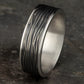THE DRYAD 7.5mm 14K White/Black Titanium Benchmark men's wedding band