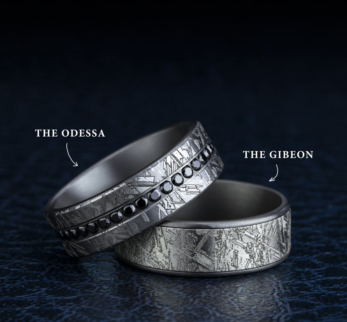 THE GIBEON 7.5mm Tantalum Grey/14K White Benchmark men's wedding band
