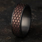 THE DROGON 7.5mm Tantalum Grey/14K Rose Benchmark men's wedding band