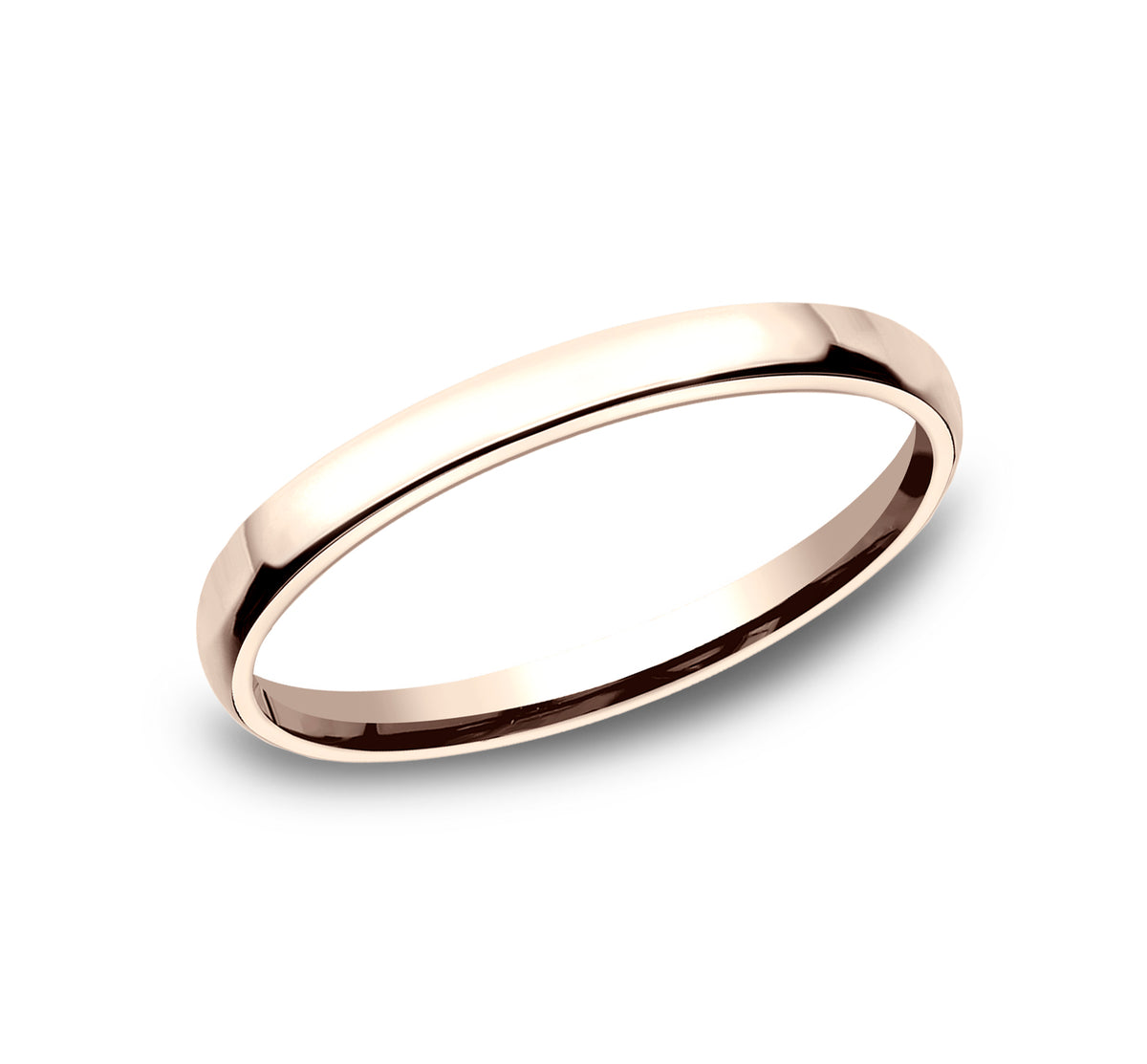 ® 2.5mm 14K Rose Benchmark men's wedding band